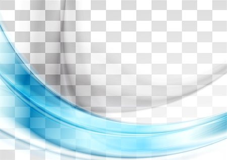 saicle (artist) - Abstract blue transparent elegant waves. Vector design Stock Photo - Budget Royalty-Free & Subscription, Code: 400-08133709