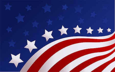 USA flag in style vector Stock Photo - Budget Royalty-Free & Subscription, Code: 400-08133987