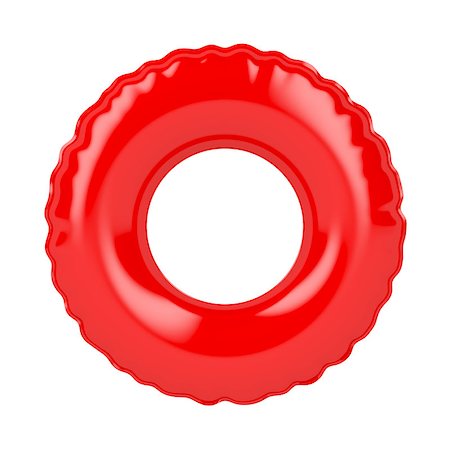 Red swim ring isolated on white Photographie de stock - Aubaine LD & Abonnement, Code: 400-08154902