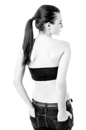 simsearch:400-04856416,k - Glamorous young girl with her back facing the camera. Stock Photo - Budget Royalty-Free & Subscription, Code: 400-08152289