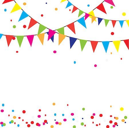 simsearch:400-06628533,k - vector illustration of celebration background with bunting Stock Photo - Budget Royalty-Free & Subscription, Code: 400-08160335