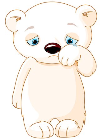 simsearch:400-05064616,k - Illustration of sad polar bear Photographie de stock - Aubaine LD & Abonnement, Code: 400-08196098