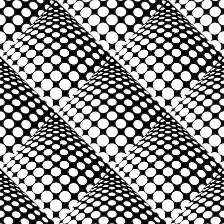 dotted round pattern - Design seamless monochrome dots background. Abstract geometric pattern. Vector art. No gradient Stock Photo - Budget Royalty-Free & Subscription, Code: 400-08198482