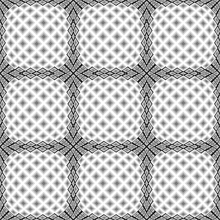 simsearch:400-07990305,k - Design seamless monochrome warped diamond pattern. Abstract convex textured background. Vector art. No gradient Stock Photo - Budget Royalty-Free & Subscription, Code: 400-08190286