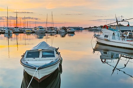 simsearch:400-07748817,k - Sunset at the port of Sozopol town, Bulgaria Stock Photo - Budget Royalty-Free & Subscription, Code: 400-08223082