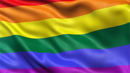 sexual equality - Rainbow flag waving in the wind Stock Photo - Budget Royalty-Free & Subscription, Code: 400-08250316
