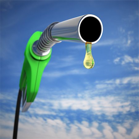 Gas pump with a drop of gasoline. Depth of field at the drop. Stock Photo - Budget Royalty-Free & Subscription, Code: 400-08250666