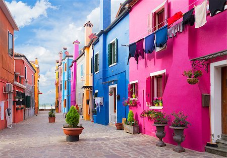 simsearch:400-08093706,k - multicolored houses of Burano island, Venice, Italy Stock Photo - Budget Royalty-Free & Subscription, Code: 400-08253937