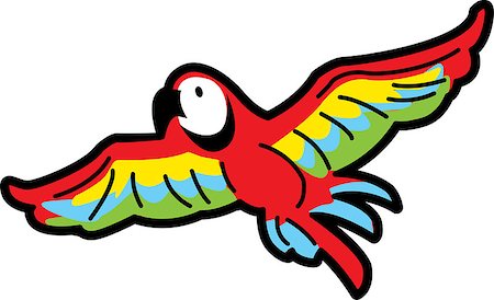 simsearch:400-08410665,k - Colorful Tropical Macaw Parrot Flying Photographie de stock - Aubaine LD & Abonnement, Code: 400-08264194