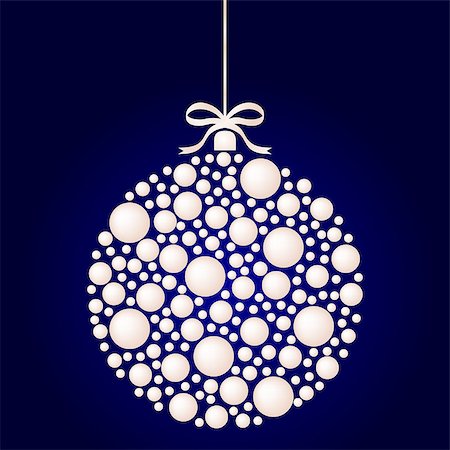 simsearch:400-07257578,k - Abstract Christmas ball cutted from paper on  background. Foto de stock - Super Valor sin royalties y Suscripción, Código: 400-08262110