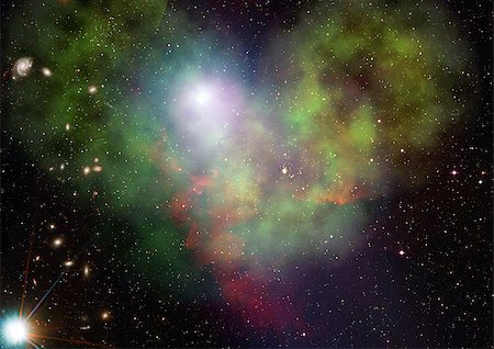 simsearch:400-07771092,k - Star field in space a nebulae and a gas congestion. "Elements of this image furnished by NASA". Stock Photo - Budget Royalty-Free & Subscription, Code: 400-08285866