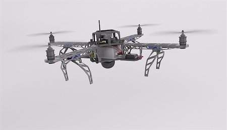 3d render of a quadcopter drone Stock Photo - Budget Royalty-Free & Subscription, Code: 400-08286335