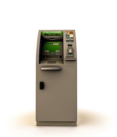 simsearch:400-05670021,k - atm box isolated on white background Stock Photo - Budget Royalty-Free & Subscription, Code: 400-08286706