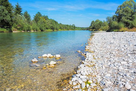 An image of the Isar near Pupplingen Bavaria Germany Stock Photo - Budget Royalty-Free & Subscription, Code: 400-08287612