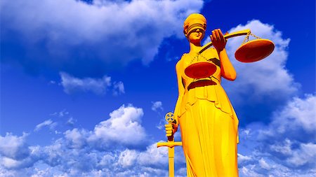 Themis - lady of justice. Conceptual illustration Stock Photo - Budget Royalty-Free & Subscription, Code: 400-08289163