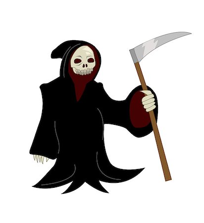 simsearch:400-03971352,k - Vector cartoon illustration of a Grim Reaper Foto de stock - Super Valor sin royalties y Suscripción, Código: 400-08294425