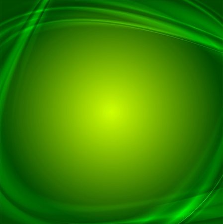 simsearch:400-08095310,k - Shiny green wavy abstract background. Vector design Stock Photo - Budget Royalty-Free & Subscription, Code: 400-08294748