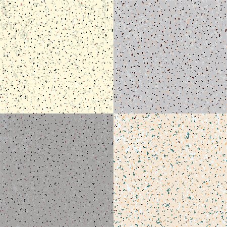 Set 4 Seamless Grunge Flecked Stone Texture with various variants of color. Vector Illustration. Stock Photo - Budget Royalty-Free & Subscription, Code: 400-08299490