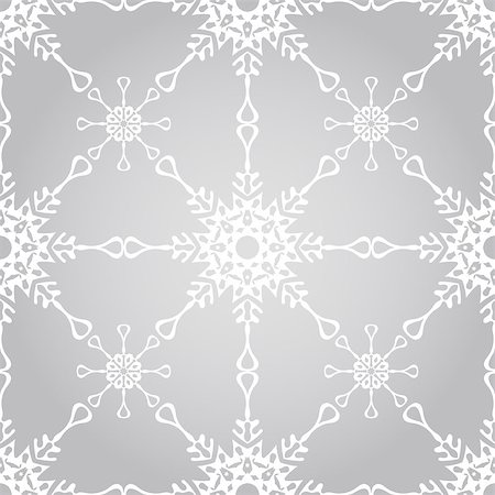 simsearch:400-06389983,k - Vector seamless winter pattern with snowflakes, pattern in swatch menu Stock Photo - Budget Royalty-Free & Subscription, Code: 400-08299900