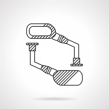 scooter rear view - Flat line vector icon for bike rear view mirrors. Equipment , accessories and spare parts for bike repair service and store. Design element for business and website Stock Photo - Budget Royalty-Free & Subscription, Code: 400-08290020