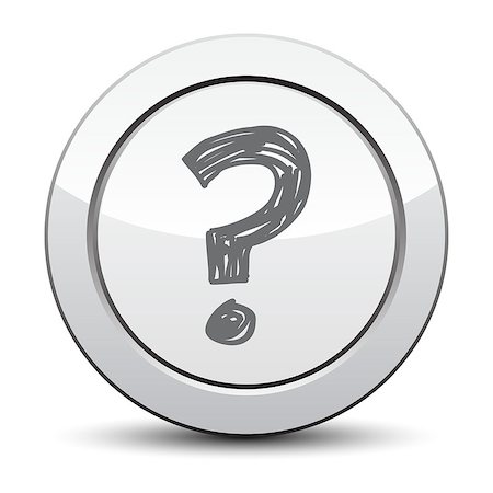 query - question mark icon ask sign, silver button. Stock Photo - Budget Royalty-Free & Subscription, Code: 400-08290169