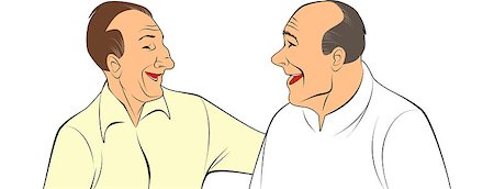simsearch:400-06142278,k - Vector illustration of a two old pals Stock Photo - Budget Royalty-Free & Subscription, Code: 400-08292380