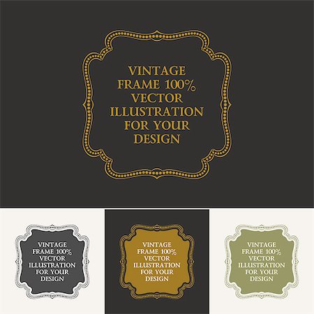 simsearch:400-06472080,k - Calligraphic frame and page decoration. Vector vintage illustration background ornament Stock Photo - Budget Royalty-Free & Subscription, Code: 400-08301213