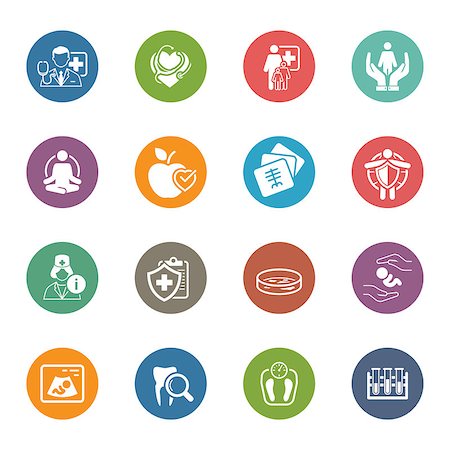 stethoscope icon - Medical and Health Care Icons Set. Flat Design. Isolated Illustration. Stock Photo - Budget Royalty-Free & Subscription, Code: 400-08301692