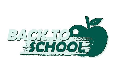 simsearch:400-08315791,k - back to school text with apple symbol, education concept, drawn banner Foto de stock - Super Valor sin royalties y Suscripción, Código: 400-08318177