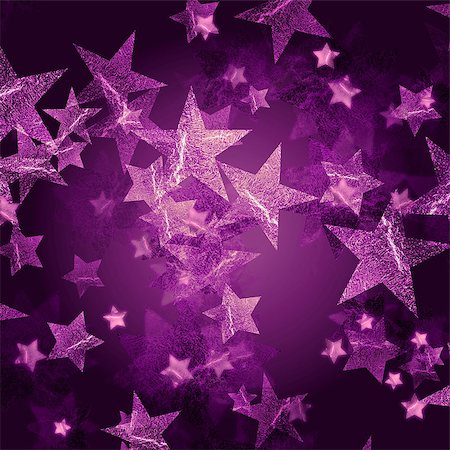 simsearch:400-05006261,k - violet stars over dark violet background with feather center Stock Photo - Budget Royalty-Free & Subscription, Code: 400-08318414