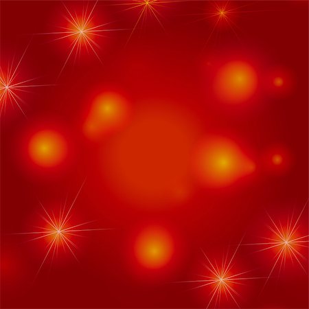 simsearch:400-05006261,k - white and yellow stars over red and orange background, lights, gleams Stock Photo - Budget Royalty-Free & Subscription, Code: 400-08318411