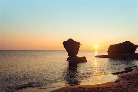 prince edward island - Ocean coast at the sunrise (Central Coastal Drive, Prince Edward Island, Canada) Stock Photo - Budget Royalty-Free & Subscription, Code: 400-08335725