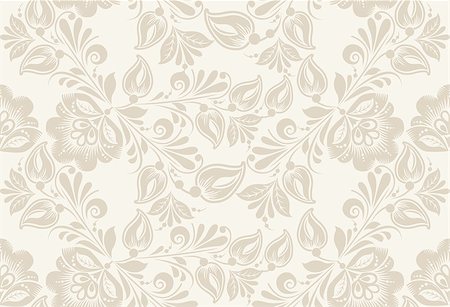 simsearch:400-05735360,k - Vintage floral seamless pattern. Vector. Seamless texture with flowers. Endless floral pattern. Stock Photo - Budget Royalty-Free & Subscription, Code: 400-08336362
