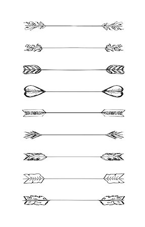 simsearch:400-07103208,k - Retro scribble hand-drawn dividers set black collection Stock Photo - Budget Royalty-Free & Subscription, Code: 400-08337720