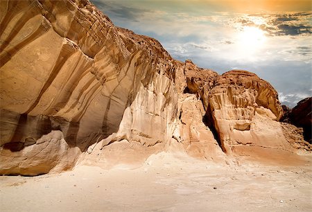 simsearch:400-05730832,k - Mountains of canyon in Sinai at sunrise Stock Photo - Budget Royalty-Free & Subscription, Code: 400-08338133