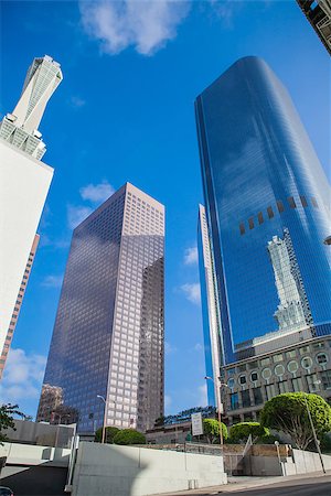 Business building skyscrapers in downtown of Loa Angeles, California USA Stock Photo - Budget Royalty-Free & Subscription, Code: 400-08332176