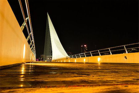 simsearch:400-07111236,k - Womens bridge at night, Puerto Madero Buenos Aires Argentine Stock Photo - Budget Royalty-Free & Subscription, Code: 400-08332739