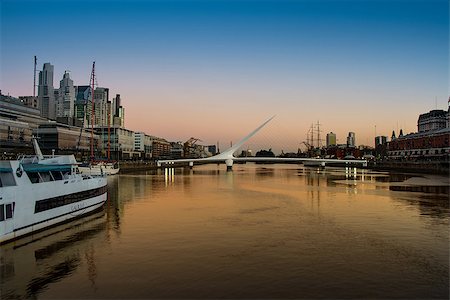 simsearch:400-07111236,k - Womens bridge at night, Puerto Madero Buenos Aires Argentine Stock Photo - Budget Royalty-Free & Subscription, Code: 400-08332740