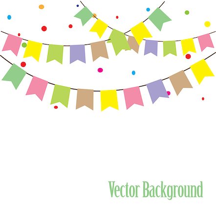 vector illustration of a bunting background Foto de stock - Super Valor sin royalties y Suscripción, Código: 400-08344510