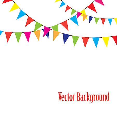simsearch:400-06628533,k - vector illustration of a bunting background Stock Photo - Budget Royalty-Free & Subscription, Code: 400-08344511