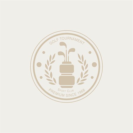 simsearch:400-08348524,k - Golf Club Round Vintage Vector Emblems, Icons and Badges. Vector Illustration Stock Photo - Budget Royalty-Free & Subscription, Code: 400-08348414