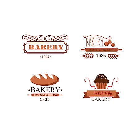 Vintage bakery labels, badges and design elements Stock Photo - Budget Royalty-Free & Subscription, Code: 400-08349326
