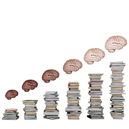 Scale of school books with brains above Foto de stock - Super Valor sin royalties y Suscripción, Código: 400-08342361