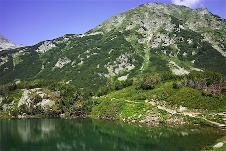 stoyanh (artist) - Reflection of Muratov peak in Okoto lake, Pirin Mountain, Bulgaria Stock Photo - Budget Royalty-Free & Subscription, Code: 400-08373158