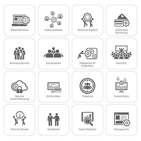 Flat Design Icons Set. Business and Finance. Isolated Illustration. Stock Photo - Budget Royalty-Free & Subscription, Code: 400-08405923