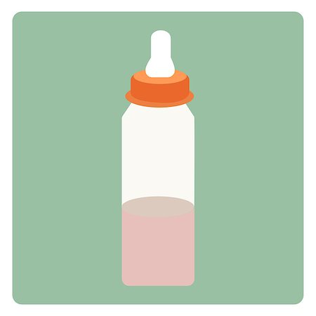 simsearch:400-06751007,k - Vector illustration baby milk in bottle Stock Photo - Budget Royalty-Free & Subscription, Code: 400-08407731