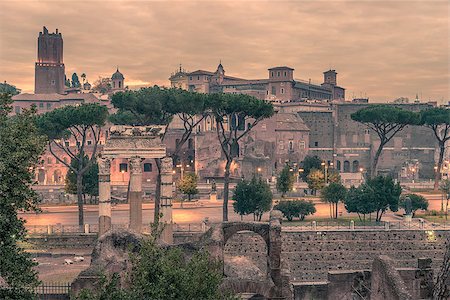 romano - Rome, Italy: The Roman Forum, Latin: Forum Romanum, Italian: Foro Romano, in the sunrise. Old Town of the city Stock Photo - Budget Royalty-Free & Subscription, Code: 400-08408589