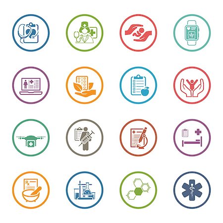 stethoscope icon - Medical and Health Care Icons Set. Flat Design. Isolated Illustration. Stock Photo - Budget Royalty-Free & Subscription, Code: 400-08409826