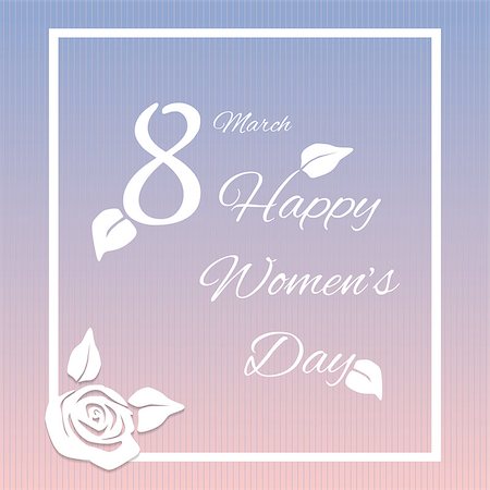simsearch:400-07418602,k - Happy womens day design. March 8 greeting card. Background template for International Womans Day. Vector illustration Stock Photo - Budget Royalty-Free & Subscription, Code: 400-08409996