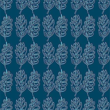 simsearch:400-05735360,k - Seamless pattern with doodle fantazy leaf. Cute doodle illustration. Stock Photo - Budget Royalty-Free & Subscription, Code: 400-08402054